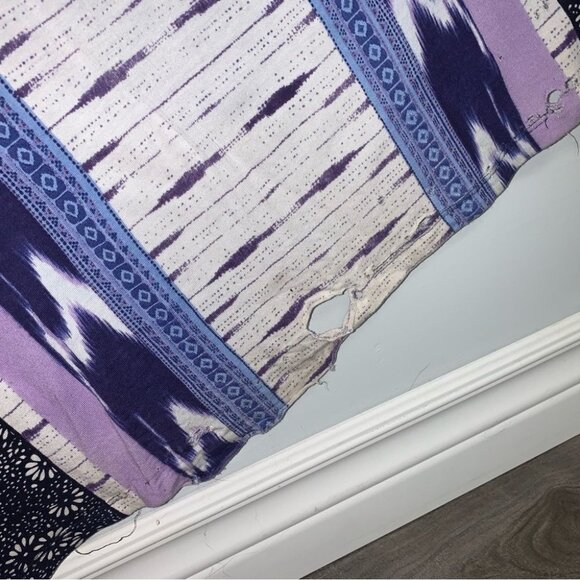 Patrons of Peace Maxi Dress Multicolour Blue Purple White Tank Size Medium - Picture 9 of 10